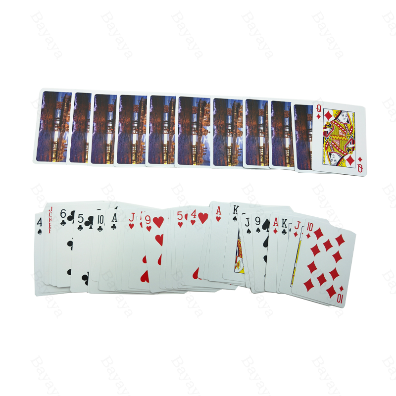 Bayaya Plastic  Poker Eco Friendly Hdpe Card Deck Plastic Game Card Waterproof Us Playing Card