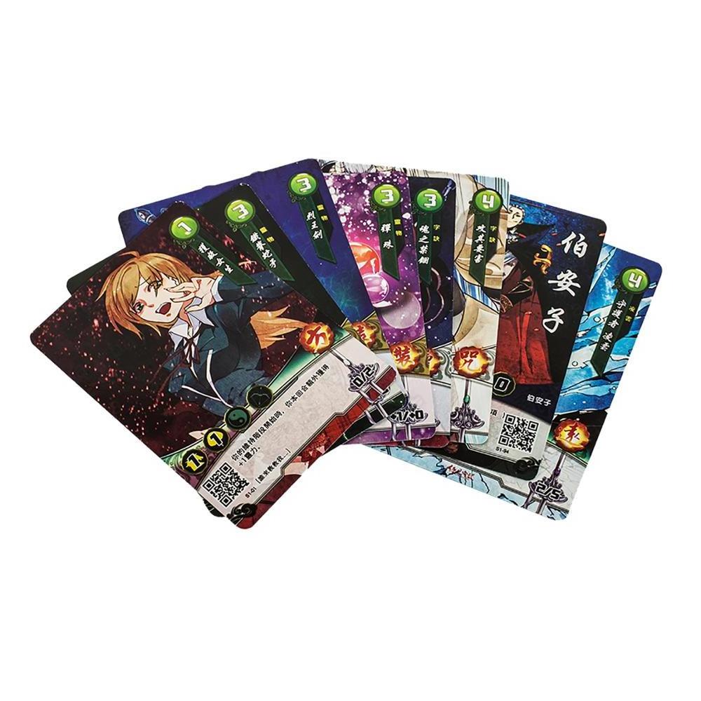 Trading Card Game Maker Custom Game Card Trade Holographic Foil Trading Cards Game With Booster Packaging