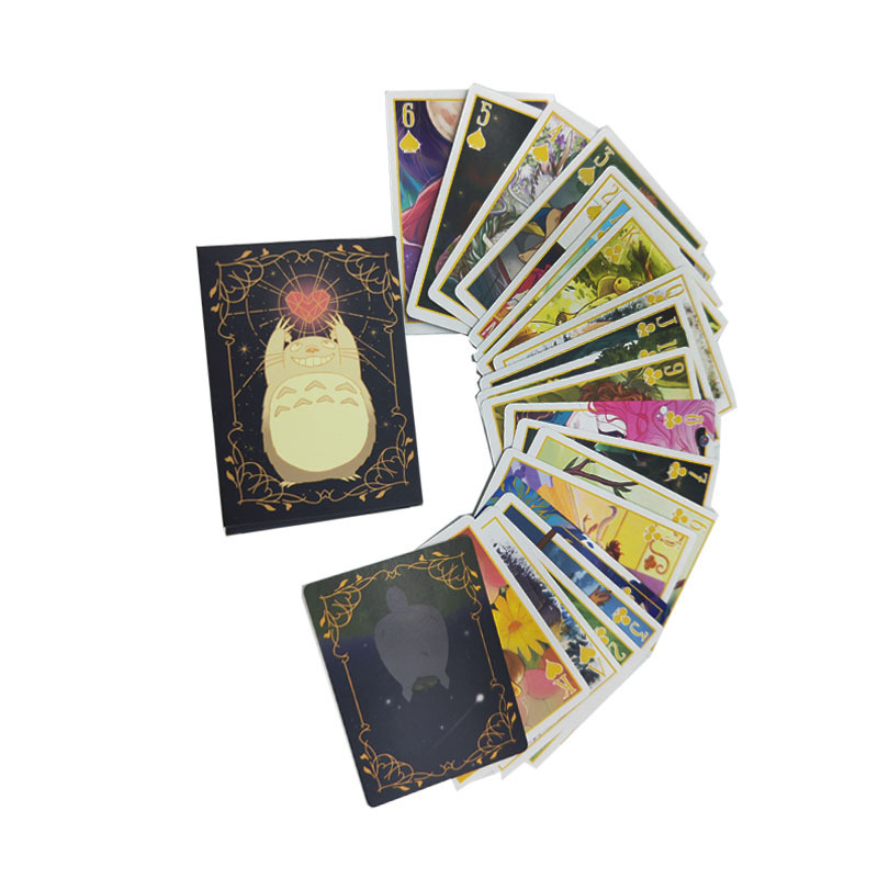 Custom Standard 54 Cards Anime Totoro Paper Playing Cards