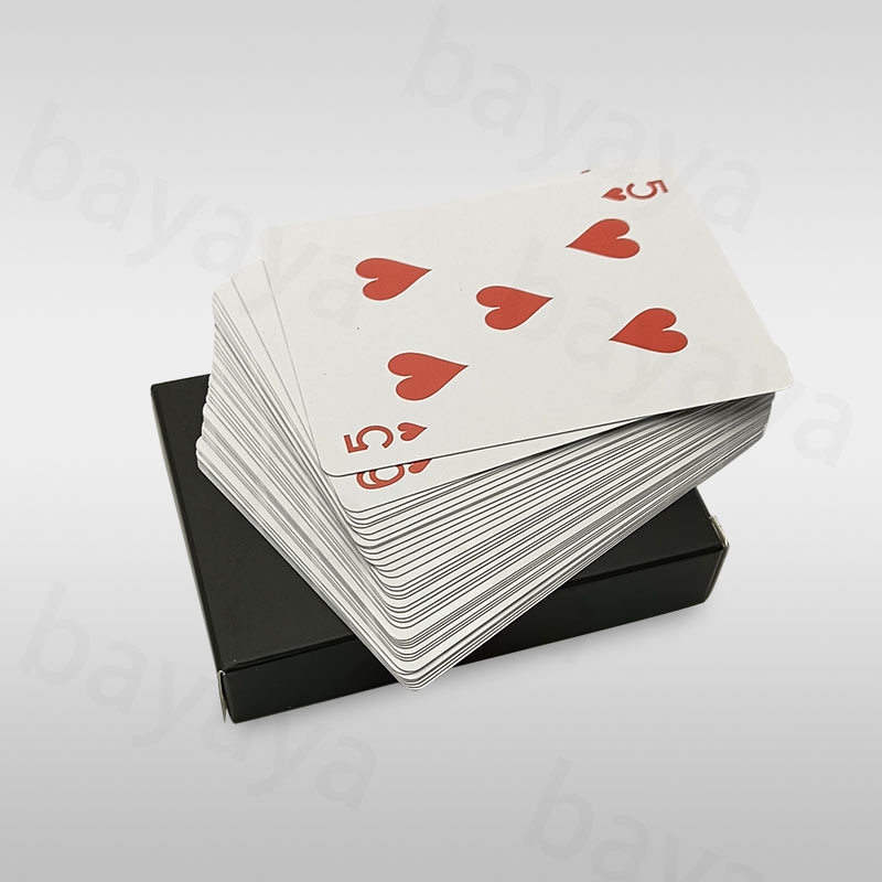 Luxury Custom Logo  Recyclable 54 Playing Cards Front and Back Design Paper Poker Deck