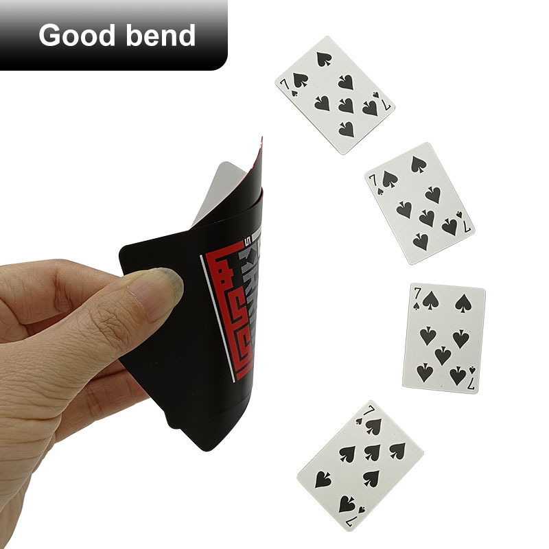 Premium Red Edges PVC Playing Cards Custom Printed Logo Personalised Durable Waterproof Poker Deck