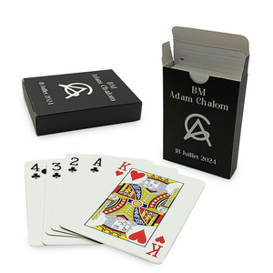 Personalize Custom Your Logo Design Anticheating Black Poker Card Game Printing Custom Playing Cards