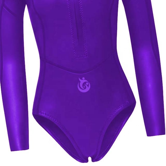 wholesale Standard size 3mm blue diving neoprene freediving smooth skin surfing spearfishing surf scuba diving suit for women