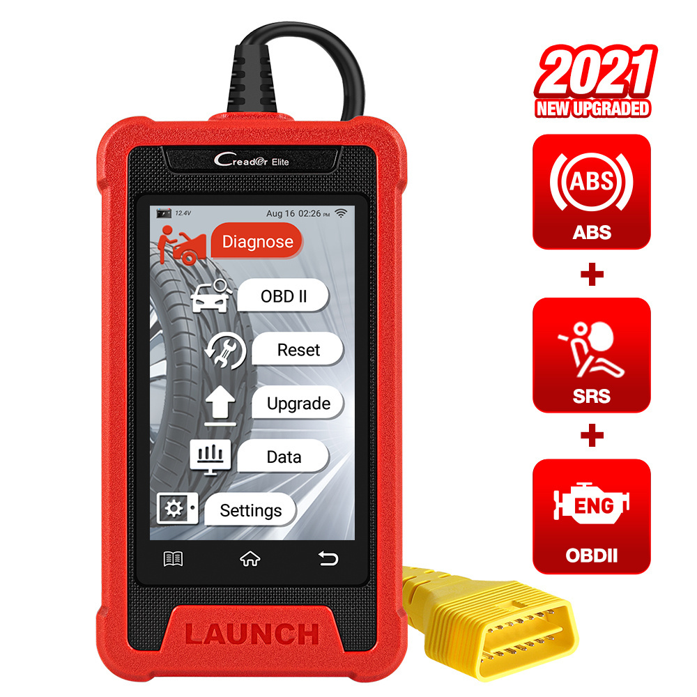 LAUNCH CRE200 OBD2 Automotive Scanner Code Reader Brake Bleeding ABS Airbag SRS Reset Crash Data OBD 2 Car Diagnostic Tool