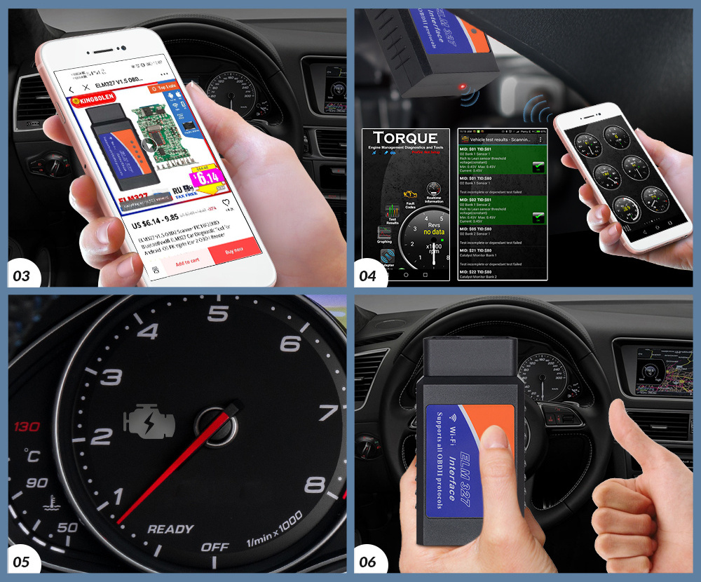 WI-FI ODB2 Diagnostic Tool ELM327 Wifi V1.5 PIC18F25K80 Chip Code Reader ELM 327 OBD 2 Auto Scanner For IOS Android ELM 327 V1.5
