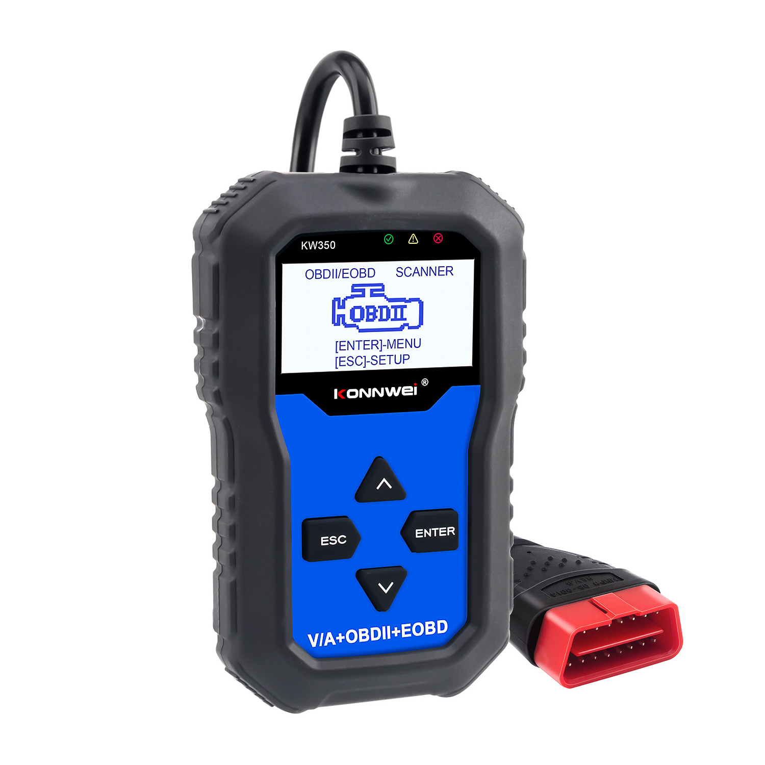 KONNWEI KW350 OBD2 Pemindai Kode Mobil VAG dengan ABS Reset Layanan Minyak Alat Diagnostic EPB Gratis Pengiri