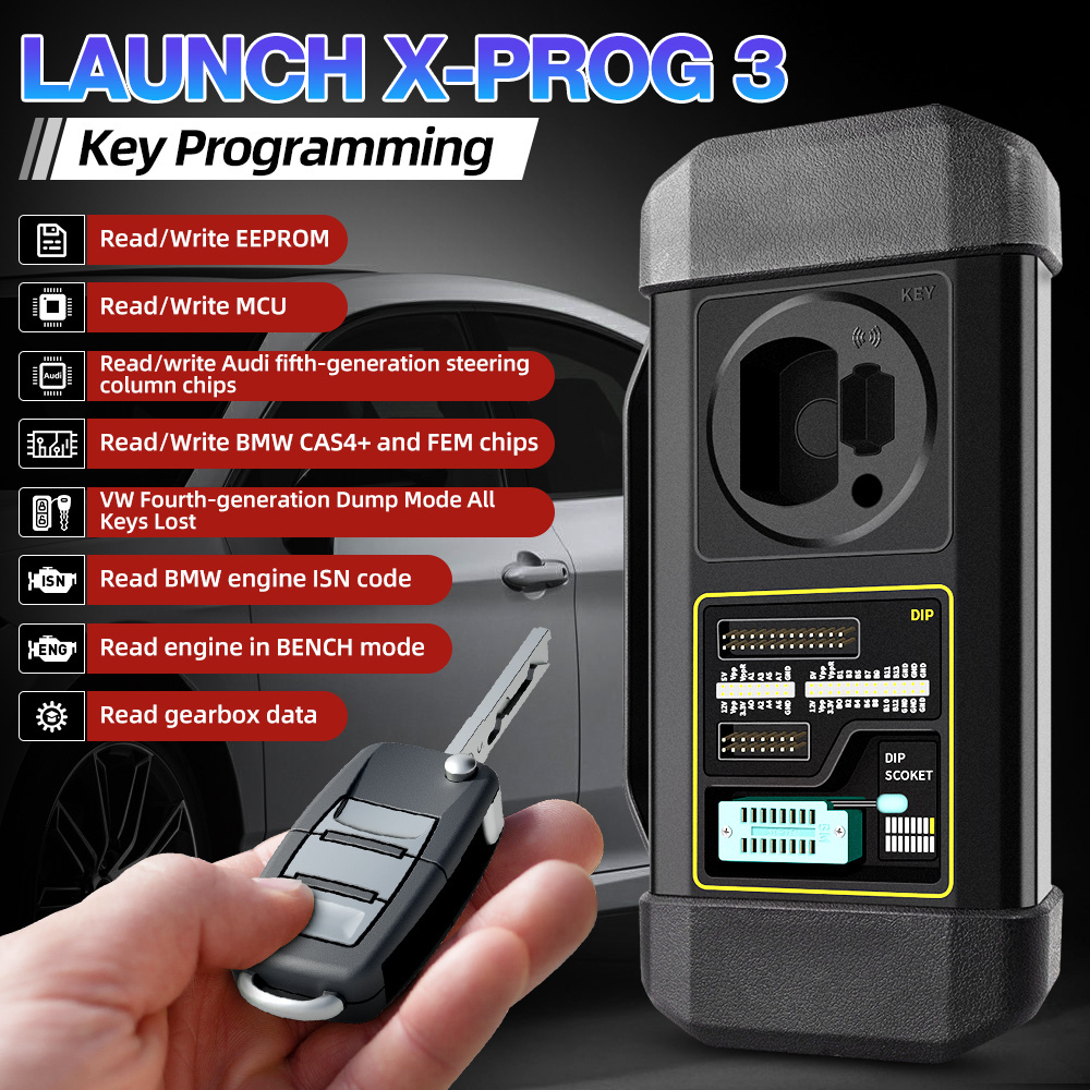 LAUNCH X431 X-PROG 3 Prog3 Car Key Programmer Immobilizer Smart Keys Remote Diagnostic Tools For Launch X431 PRO