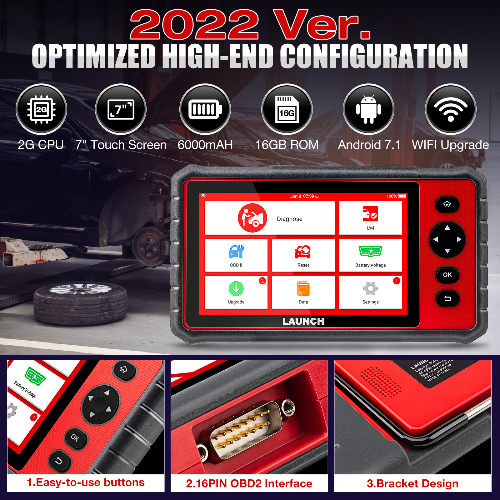 Launch X431 CRP909E Professional OBD2 Scanner EPB SAS SRS Oil Reset Auto Diagnostic All System OBD 2 Automotive Vehice Tools