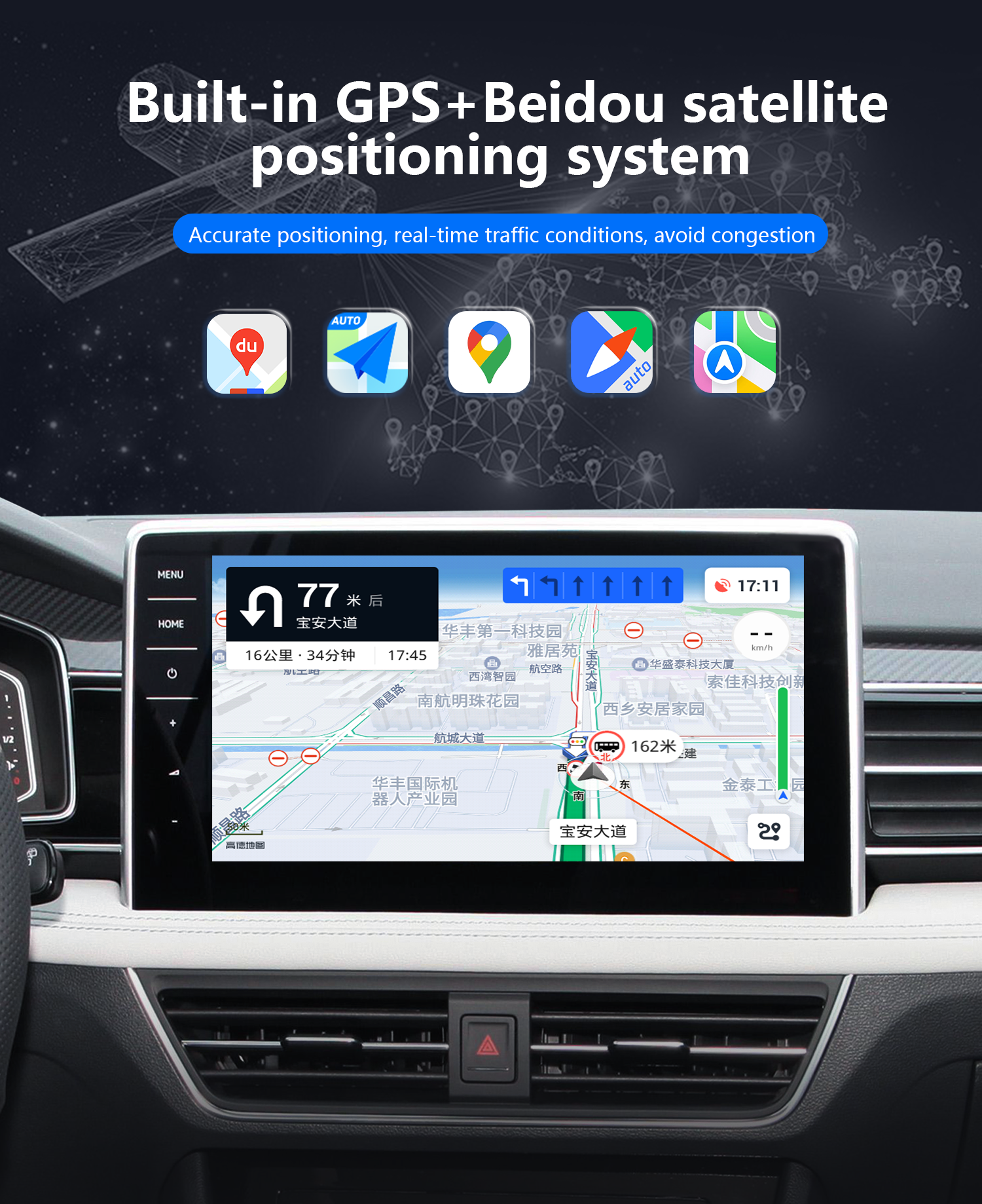 Portable Android system car play smart media box wireless Android auto Appl e Carplay ai box