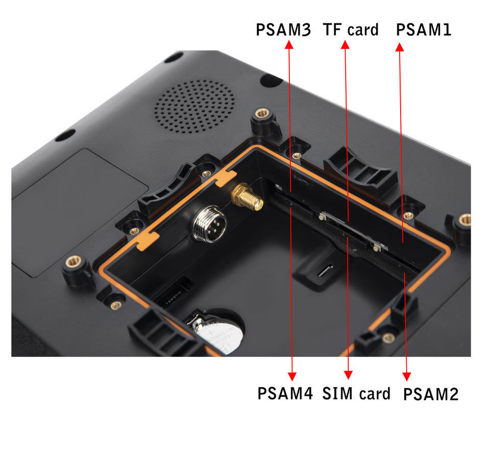 Reader nfc display 4g for pay parking ticket machine