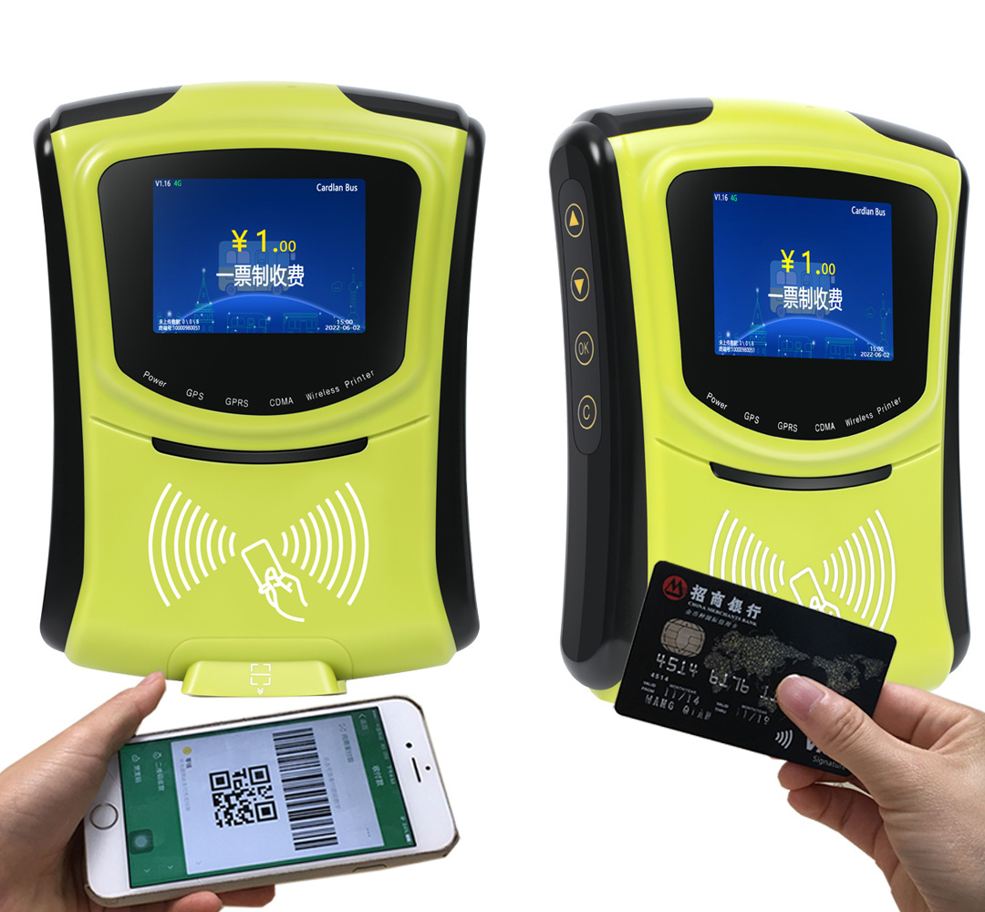 City Bus Electronic Ticketing Machine Support Cashless Payment and Bus Ticket Validator