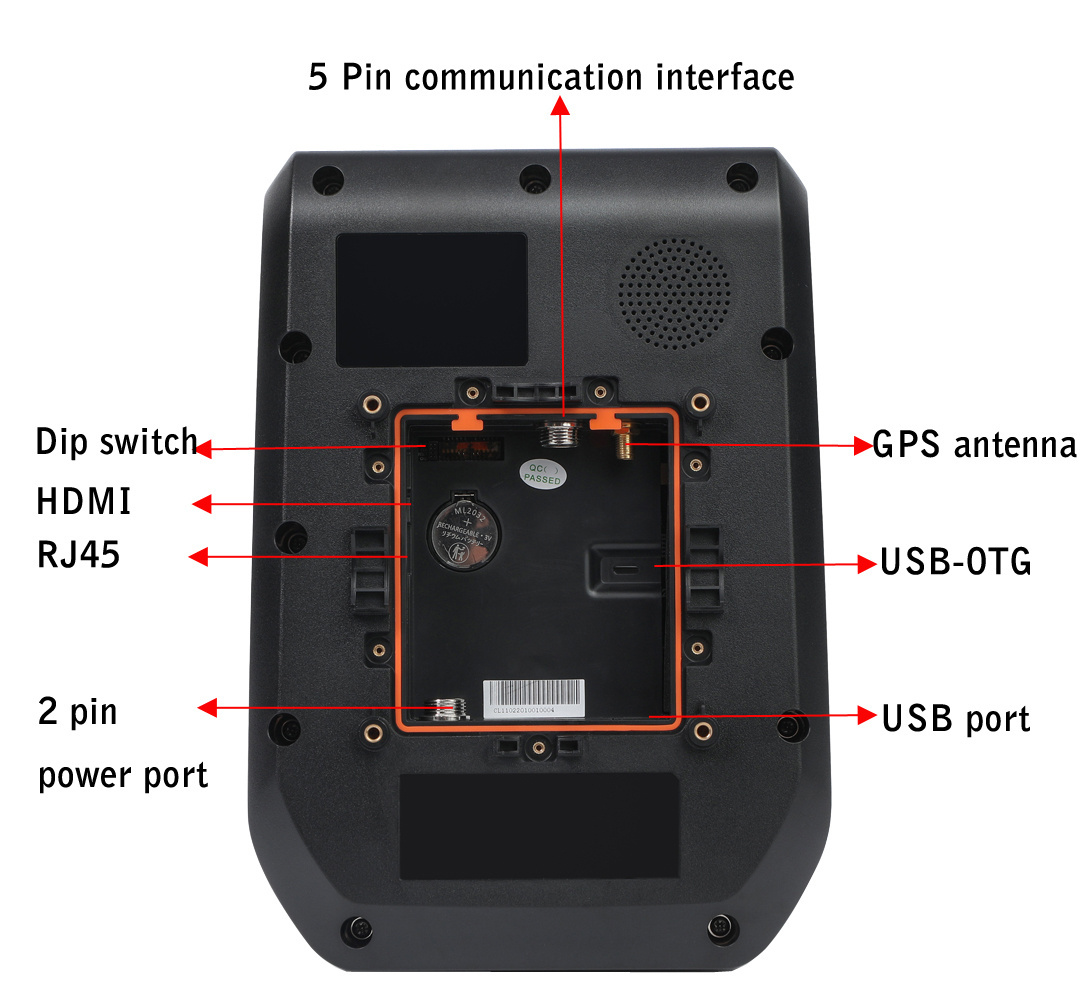 Factory Android Linux Card Reader/nfc access control reader with QR Code Scanner