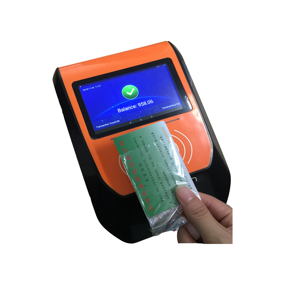 Prepaid transport card system rfid card vending machine mobile pos card reader