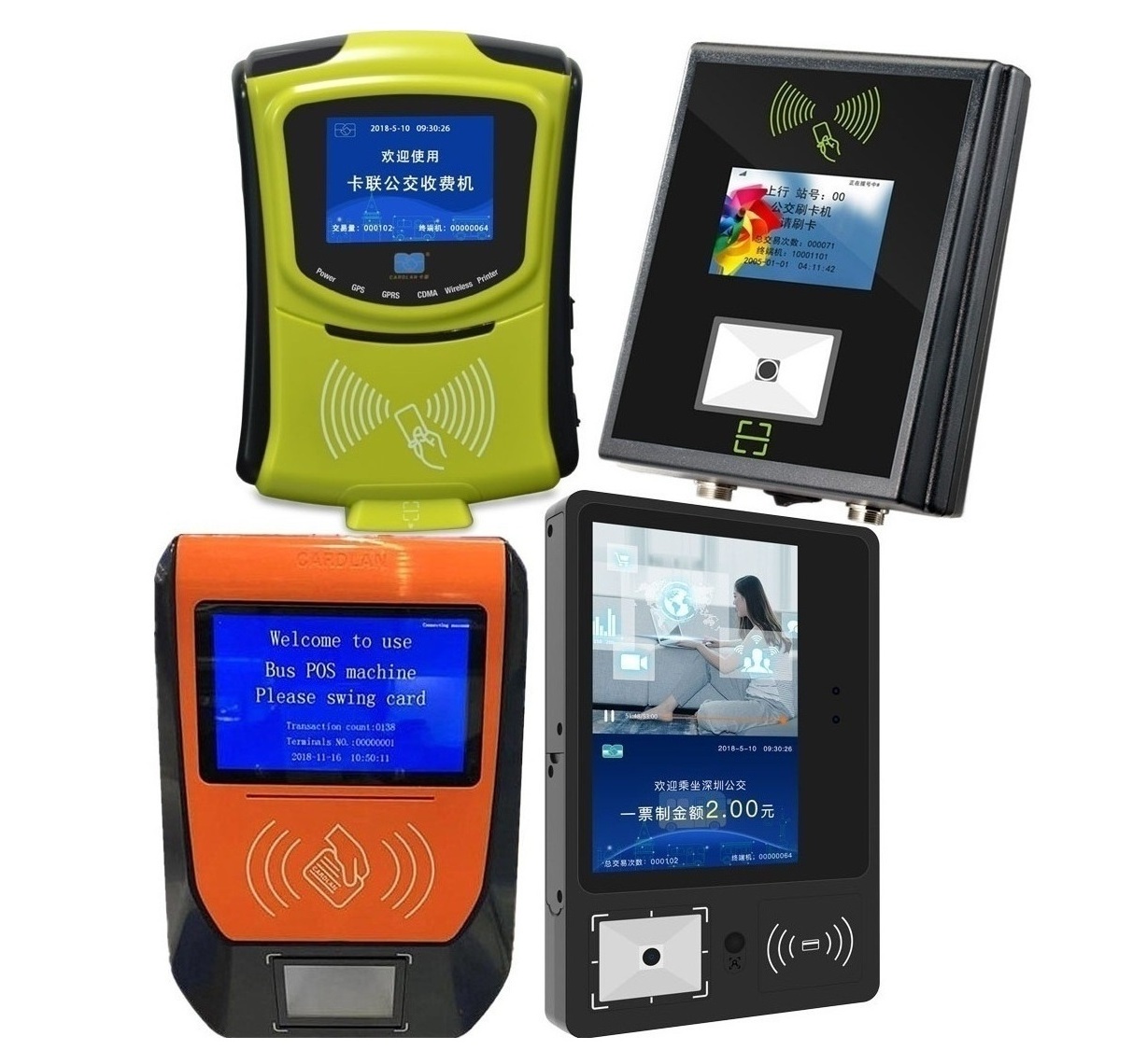 NFC fare collection 4G payment system with thermal ticket machine