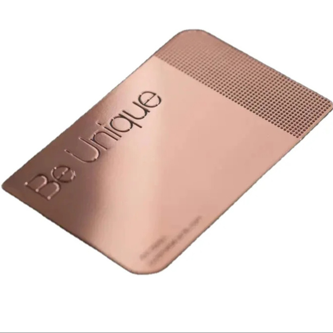 Customized  Chip Blank Metal Smart Card Nfc Rfid Metal Cards