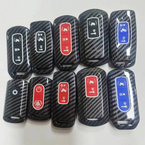 2024 New style carbon fiber key cover with silicone fit motor key for YAMAHA NVX155/AEROX155/QBIX125/XMAX300