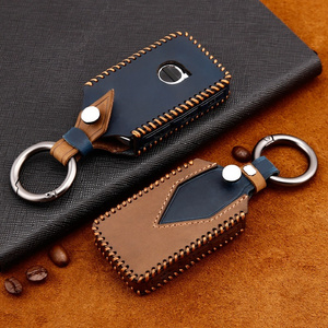 2020 NEW Hand Sewing High Grade Full Grain Genuine Leather Smart Car Key Case Cover for Volvo XC90 S80L S60 XC60 V40s