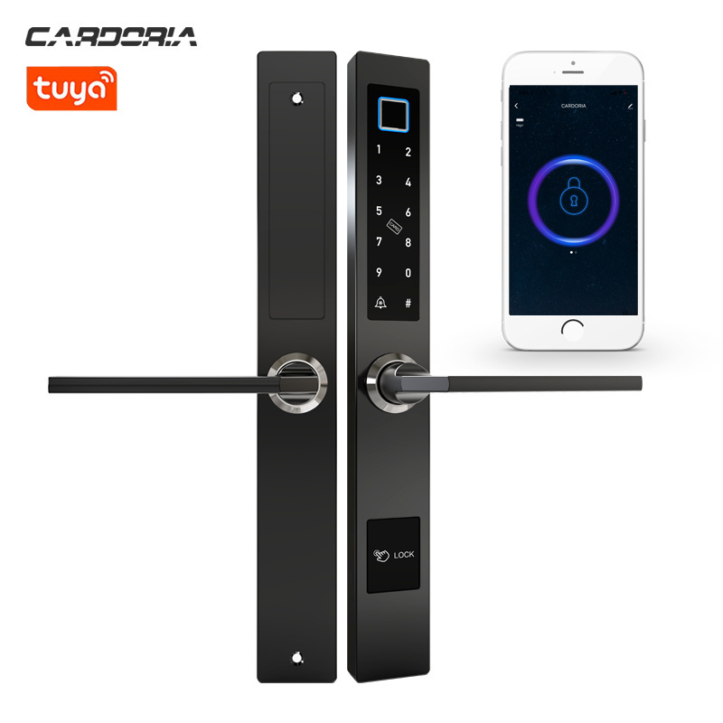 TT lock App Bt Smart Waterproof Keyless Digital electric Biometric digital hook lock for Aluminum intelligent lock sliding door