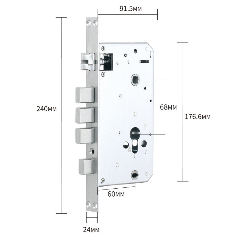 Home anti-theft door lock automatic smart password lock with surveillance camera fingerprint,video doorbell electronic