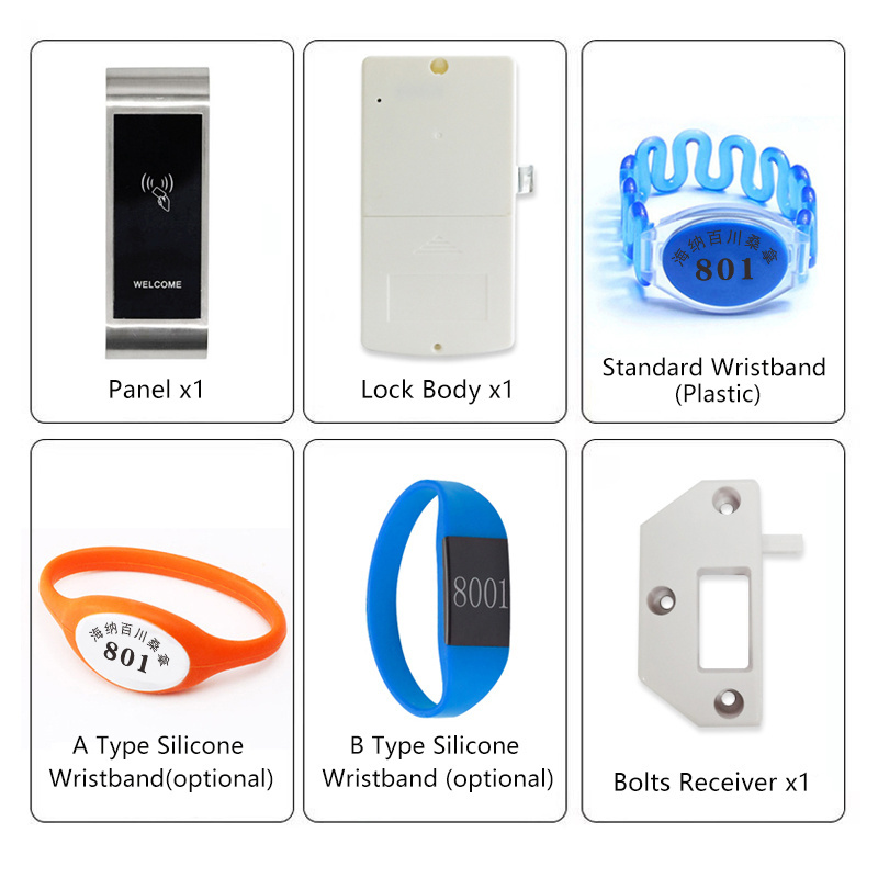 Rfid Em Digital Sauna Electronic Safe Smart Spa Gym Cabinet Smart Locks For Door Cabinet Drawer Household Office