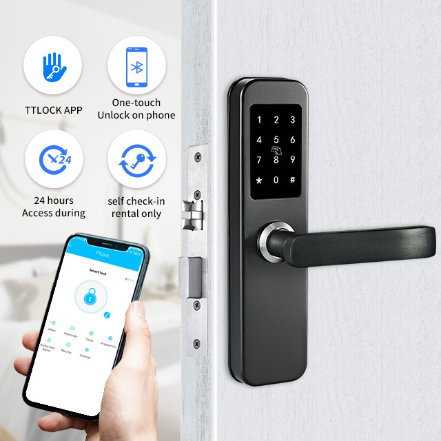 Security Anti Theft Home Electronics Smart Digital Smart Password Card Gate Door Lock For Wood Door