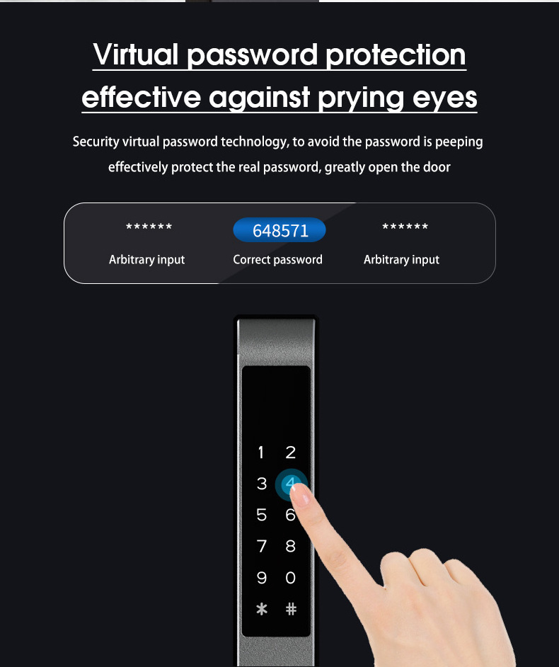 Smart Remote Control Fingerprint Lock Keyless Waterproof Electric Control Security Aluminium Door Locks With App