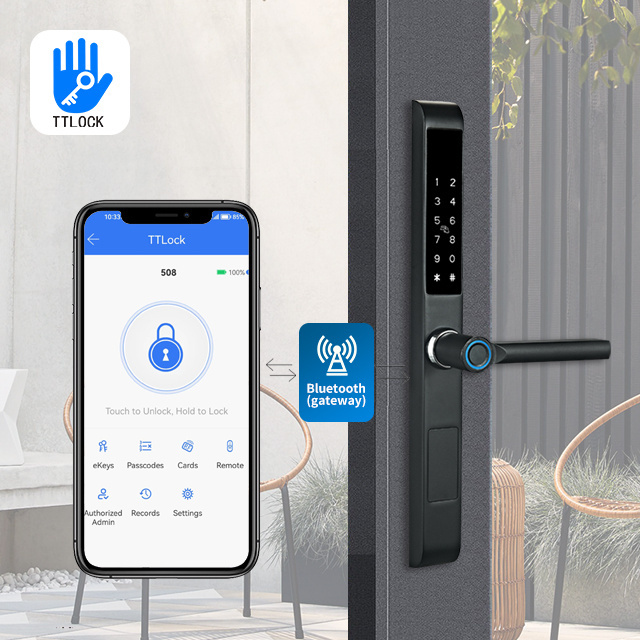 Most popular IP66 Waterproof Outdoor Aluminum Sliding Door Lock Digital Password Smart Lock