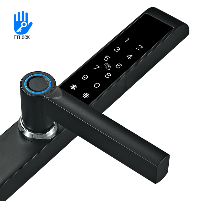 WiFi App Smart ttLock Slim Aluminium Door Usage Waterproof Lock for Sliding Swing Door