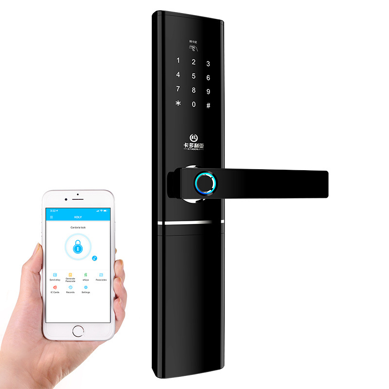 Cardoria Android IOS APP Remote Control Smart bt APP Digital Door Lock Wifi Outdoor Hotel Door Lock