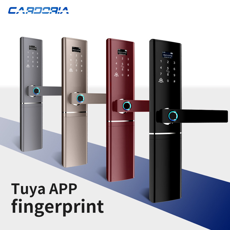 Cardoria Tuya app controls fingerprint wireless WiFi airbnb smart door lock