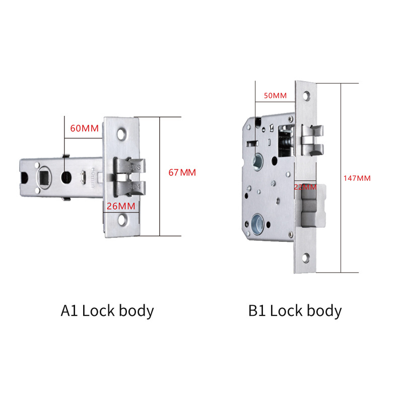 New Fashion Smart Rfid Hotel Lock System Rf Card Electronic Door Handle Lock Smart Hotel Door Lock System Price