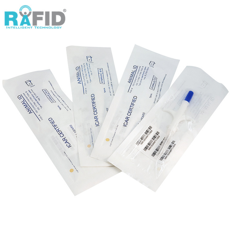 RAFID 134.2Khz FDXB Microchip De Iden5Ificc Ionidentificacion RIFD Animal Rfid Glass Tag With Syringe