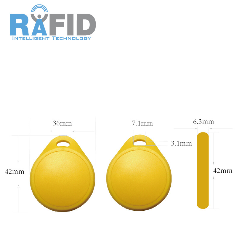 RFID 125Khz/13.56mhz Proximity ID/IC Card Chip EM4200 Keyfob Access Control RFID Keychain