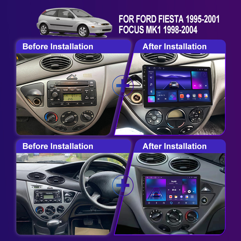 Android 10 Car Multimedia Player GPS Car Radio Car DVD Stereo No 2 Din  For FORD FOCUS LHD /RHD 1998-2005