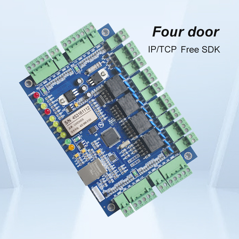 Cloud WEB SDK TCP/IP Four Doors Free SDK Wiegand Access Control Panel Board Systems For Office Home