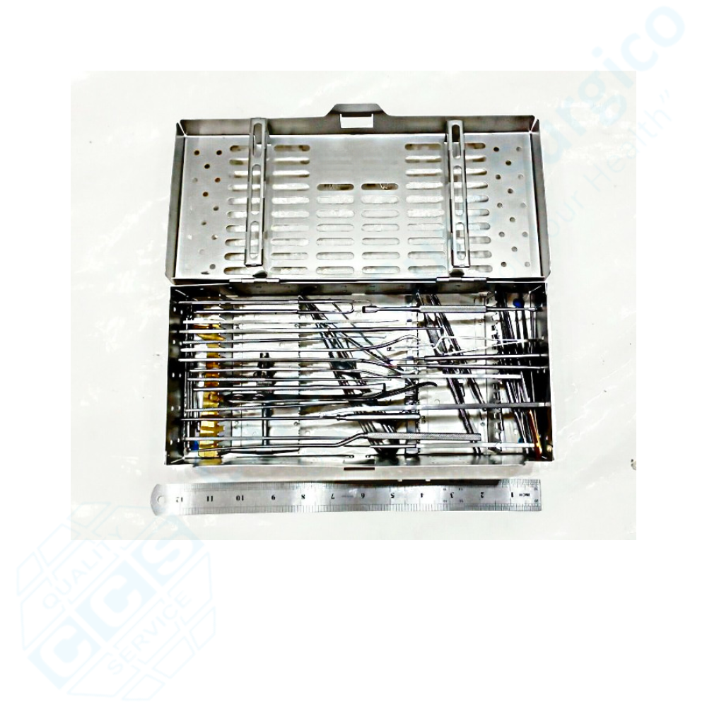 Care & Cure Surgico eterinary orthopedic set of 32 instruments with sterilization tray surgical kit High Quality