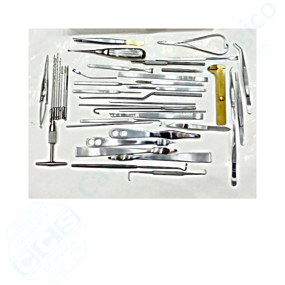 Care & Cure Surgico eterinary orthopedic set of 32 instruments with sterilization tray surgical kit High Quality