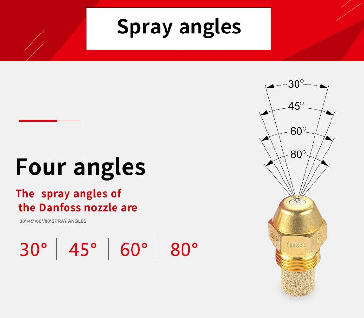 0.65GPH 60S  030F6614 Diesel vegetable oil nozzle brass atomizing light oil burner