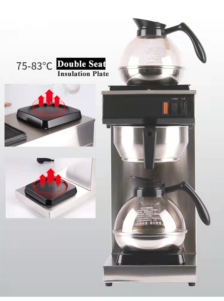 12 to 15 Cups Portable Coffee Machine Makers 1.8l Electric Drip Coffee Machine Makers