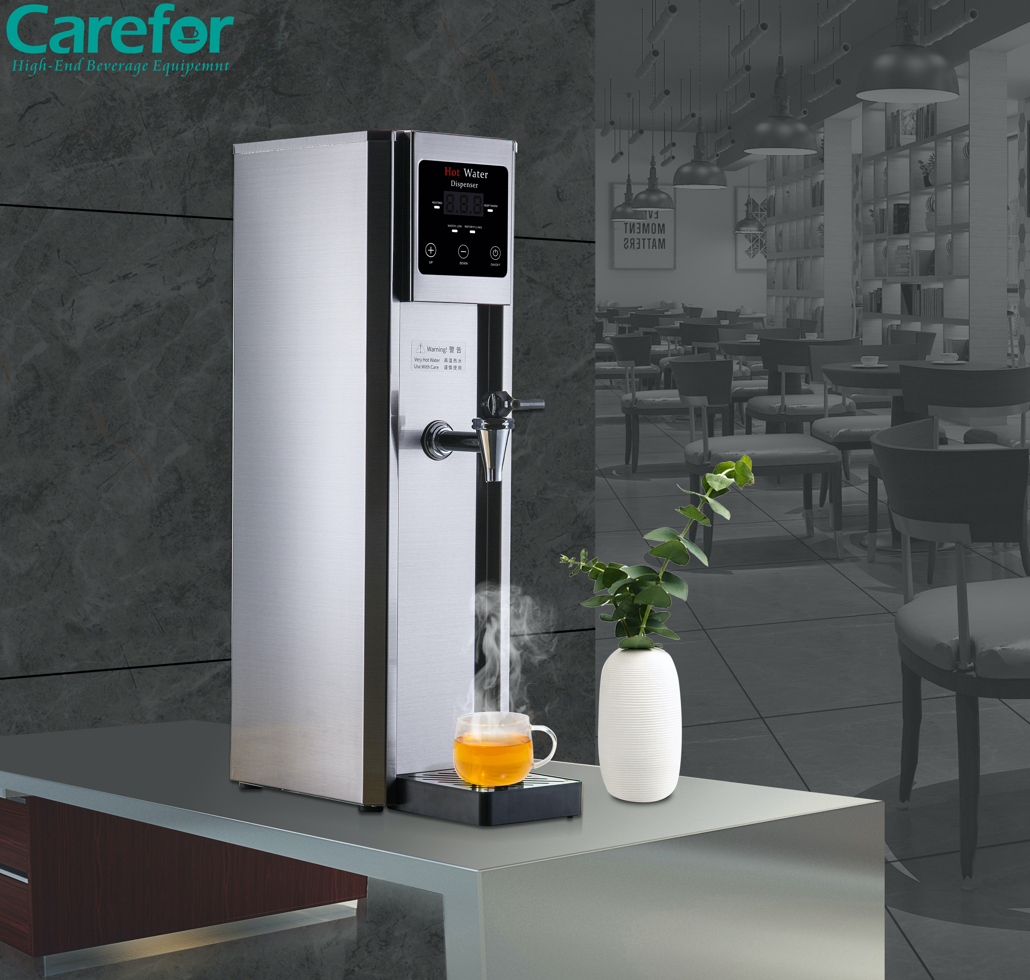 electric water boiler Stainless steel desktop large water dispensers hot water machine for restaurant filter dispenser