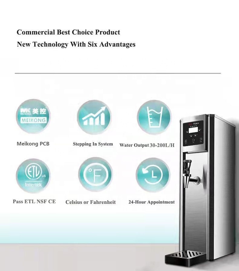 Kitchens Commercial 20L 50L Stainless Steel Restaurant Equipment Banquet Buffet Water Boiler Commercial Desktop Water Dispensers