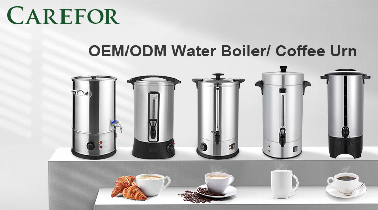 Commercial Hot Water Urn Urn Hot Water Coffee Percolator Stainless Steel Coffee Tea Urns Electric Water Boiler BestSuppliers