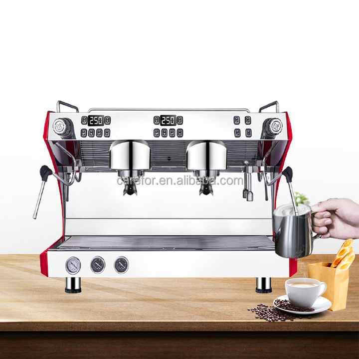 Best 2 group semi automatic commercial espresso coffee machine for shops and cafeteras