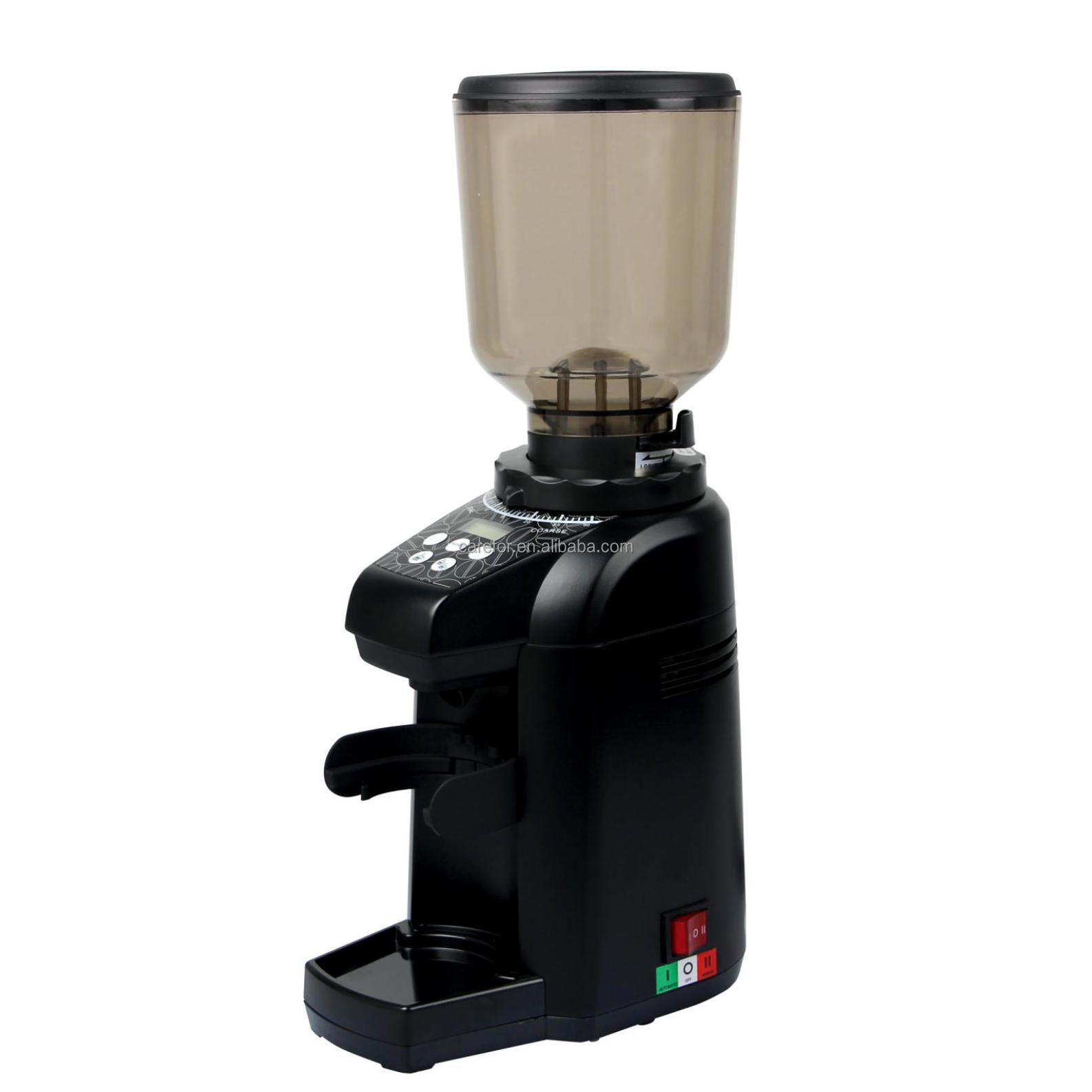 Professional Stainless Steel Espresso Porta-Filter Holders Machine Grinding Setting Electric Burr Conical Coffee Bean Grinders