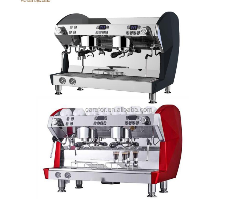 Best 2 group semi automatic commercial espresso coffee machine for shops and cafeteras