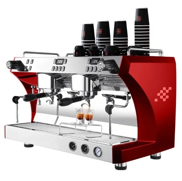 Best 2 group semi automatic commercial espresso coffee machine for shops and cafeteras