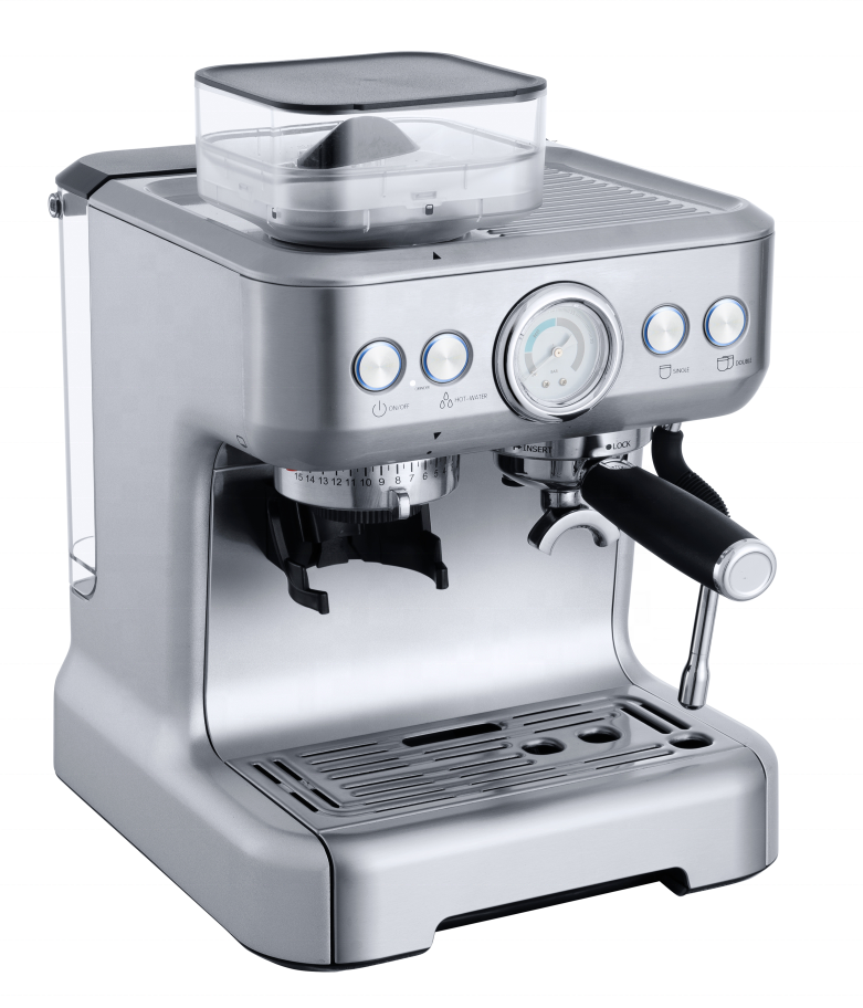 Die-Casting Semi-Automatic Italian Espresso Machine Coffee Makers Germany Coffee Machine With Milk Frother