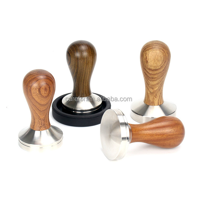 58mm Calibrated Coffee Espresso Tamper for Espresso Machine with Spring Loaded 100% Flat Stainless Steel 304 Base