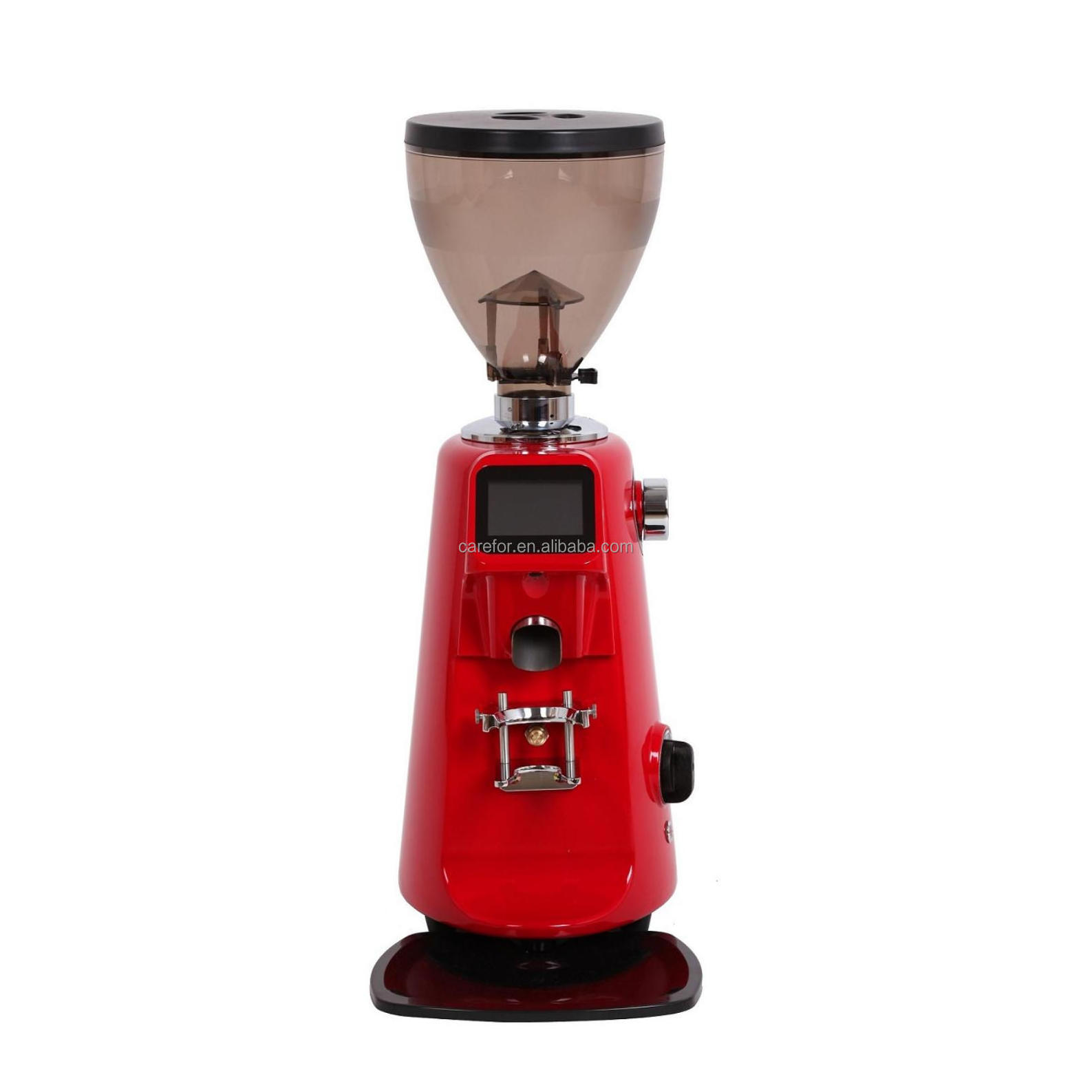 MIELUX Commercial Electric Coffee Grinder Grade Touch Screen Automatic Espresso Coffee Grinder With Funnel