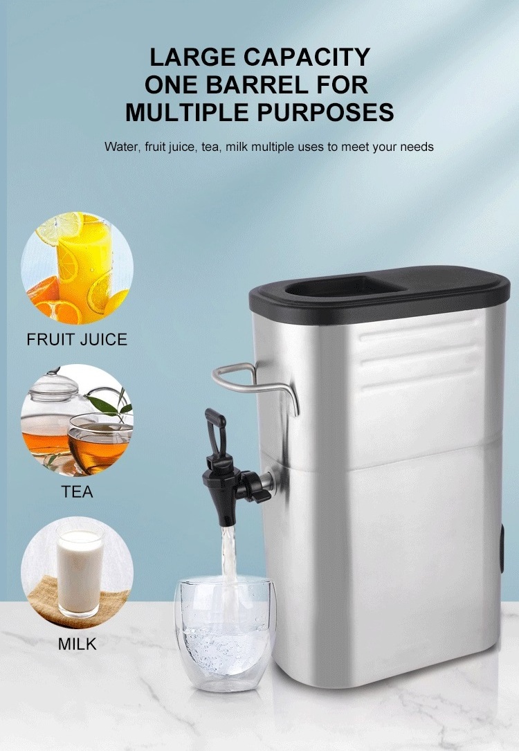 2 3 4 5 Gallons Slim Insulated Commercial Stainless Steel Drinks Dispenser Water Tea Beverage Coffee Juice Dispenser